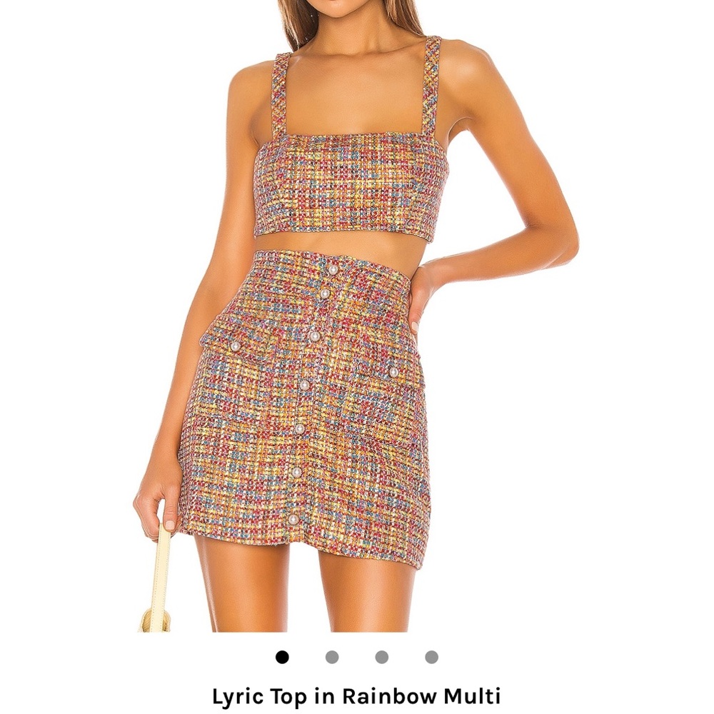 Song of Style Lyric Top in Rainbow Multi